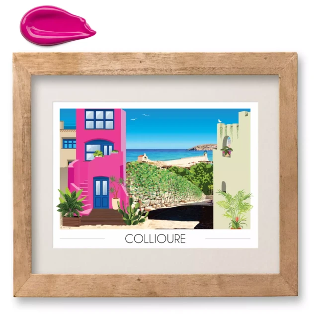 Foliove - Affiche Collioure - Quartier du Mouré