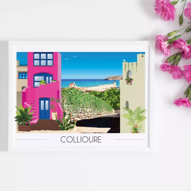 Foliove - Affiche Collioure - Quartier du Mouré