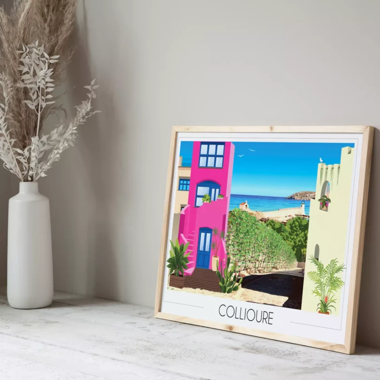 Foliove - Affiche Collioure - Quartier du Mouré
