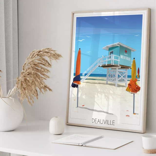 Foliove - Affiche Deauville Plage