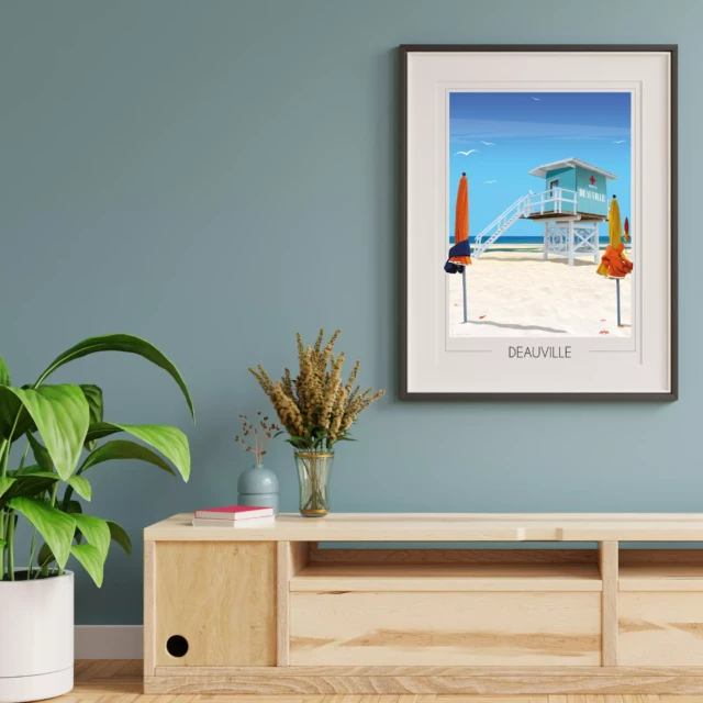 Foliove - Affiche Deauville Plage