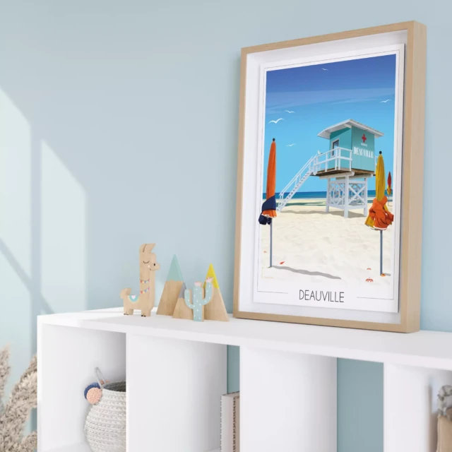 Foliove - Affiche Deauville Plage