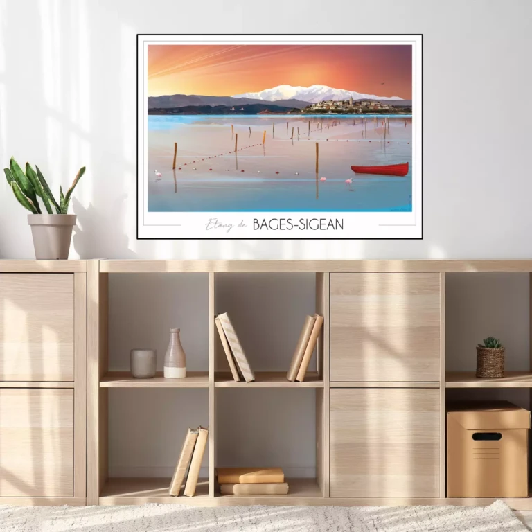 Foliove - Affiche Étang de Bages Sigean