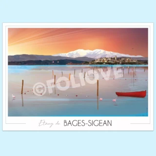 Foliove - Affiche Étang de Bages Sigean
