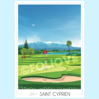Foliove - Affiche Golf de Saint-Cyprien