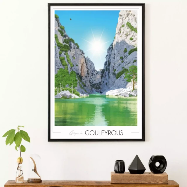 Foliove - Affiche Tautavel - Gorges de Gouleyrous