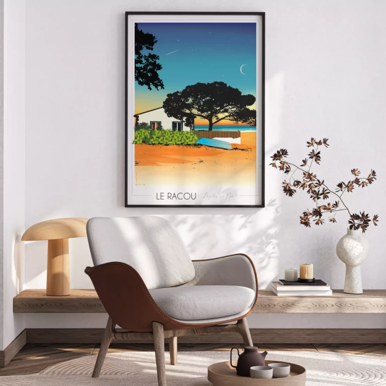 Foliove - Affiche Le Racou - Argelès sur Mer