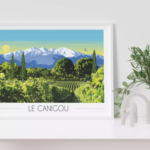 Foliove - Affiche Canigou enneigé