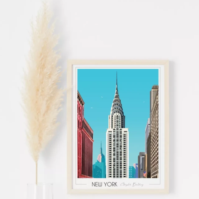 Foliove - Affiche New York Chrysler Building