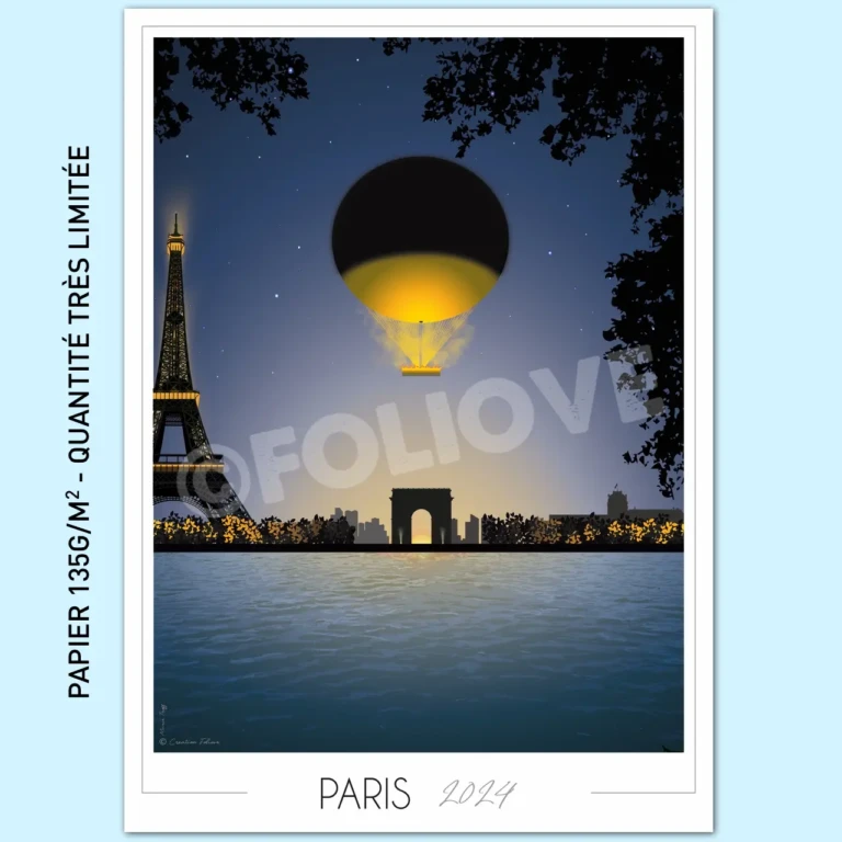 Foliove - Affiche Paris Vasque Olympique 50x70cm | 135g