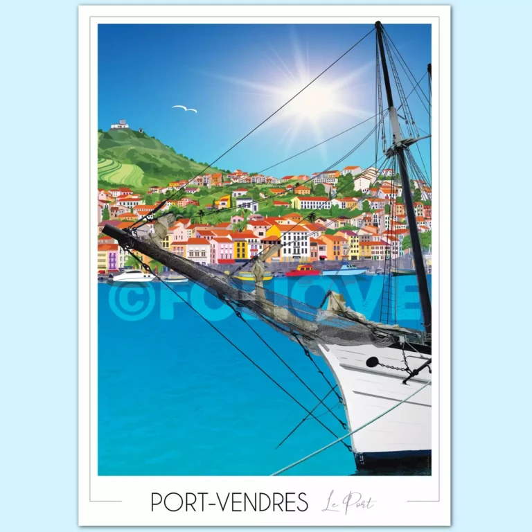 Foliove - Affiche Port-Vendres Port