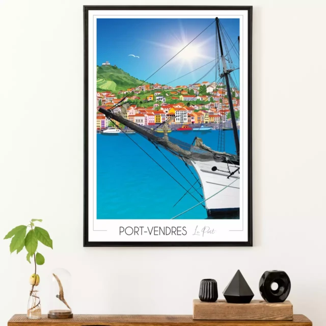 Foliove - Affiche Port-Vendres Port