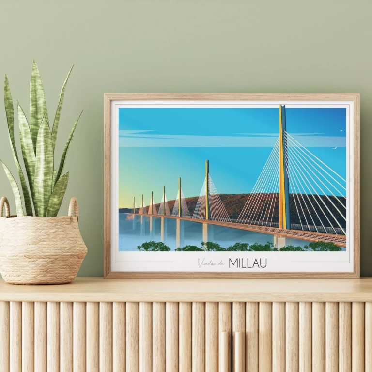 Foliove - Affiche Millau Viaduc