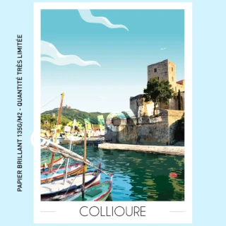 Foliove - Affiche Collioure Château Royal 30×42 cm | 135g