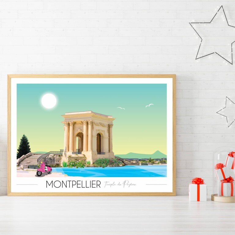 Foliove - Affiche Montpellier Peyrou