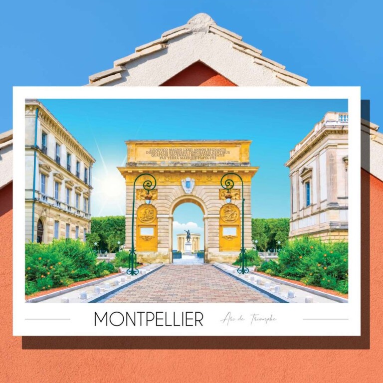 Foliove - Affiche Montpellier Arc de Triomphe