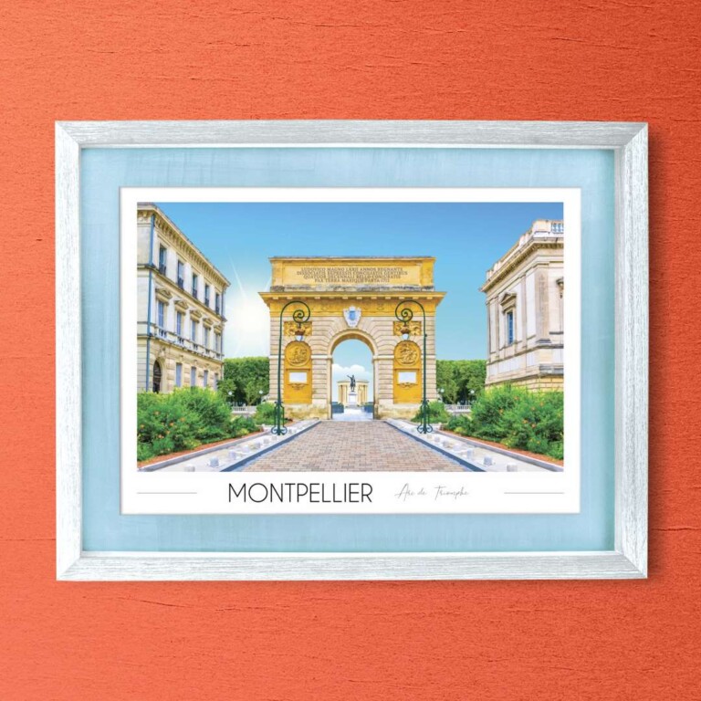 Foliove - Affiche Montpellier Arc de Triomphe