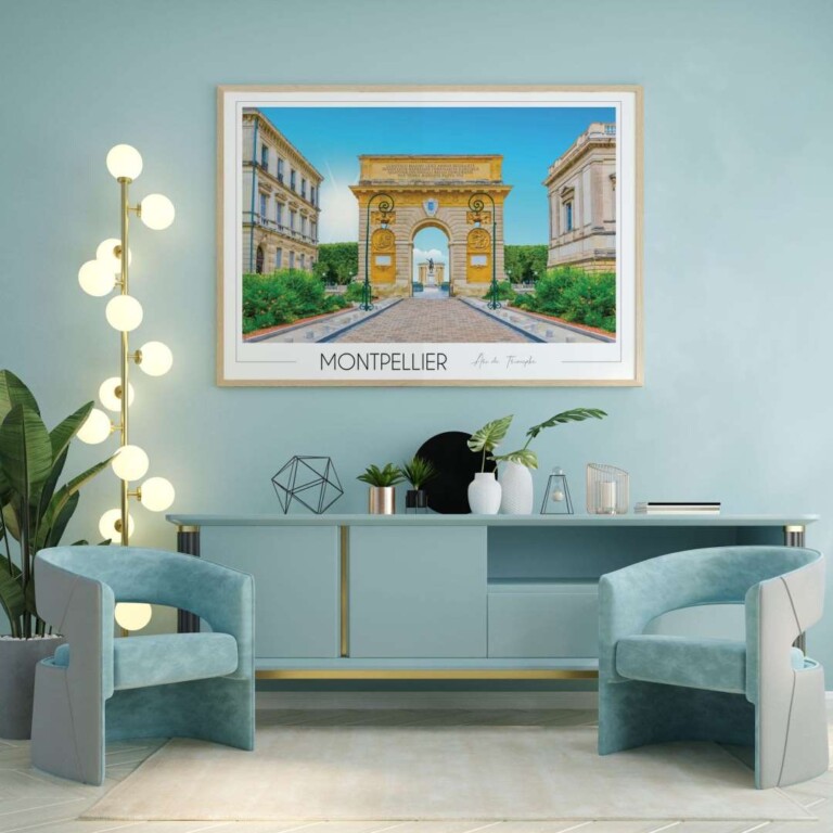 Foliove - Affiche Montpellier Arc de Triomphe