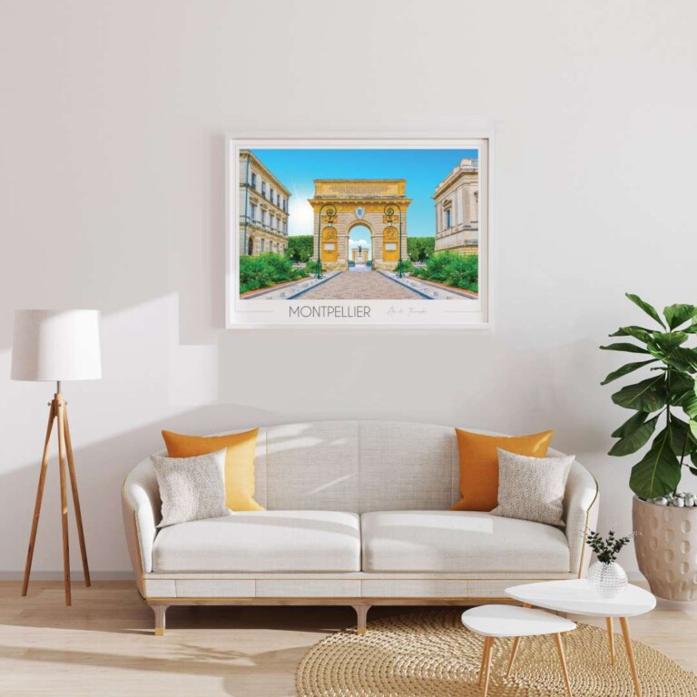 Foliove - Affiche Montpellier Arc de Triomphe