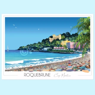Foliove - Affiche Roquebrune Cap Martin