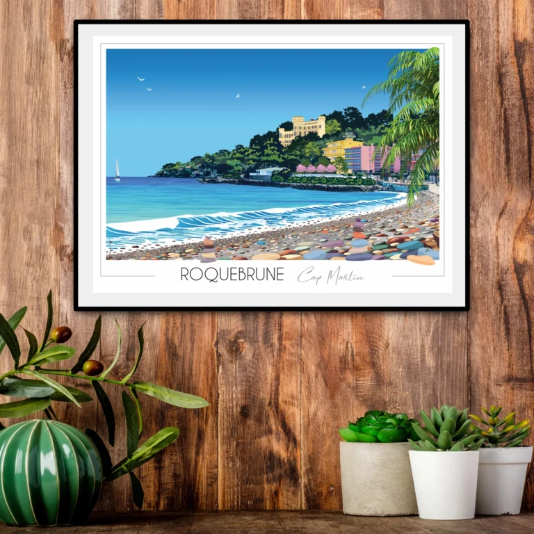 Foliove - Affiche Roquebrune Cap Martin