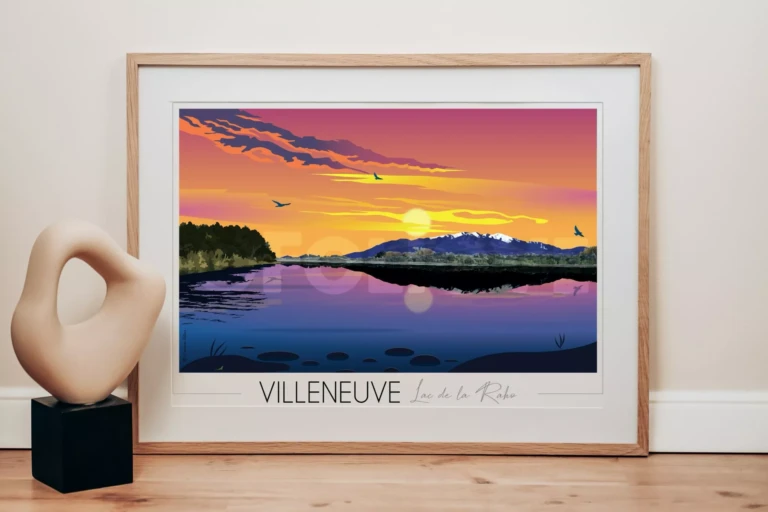 Foliove - Affiche Villeneuve-de-la-Raho Lac