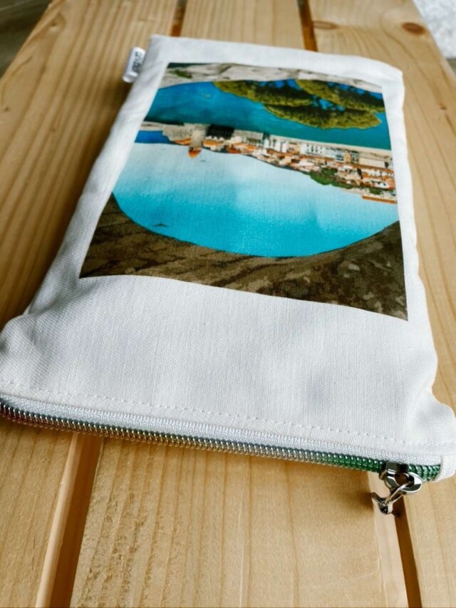 Foliove - Pochette en tissu Collioure Village