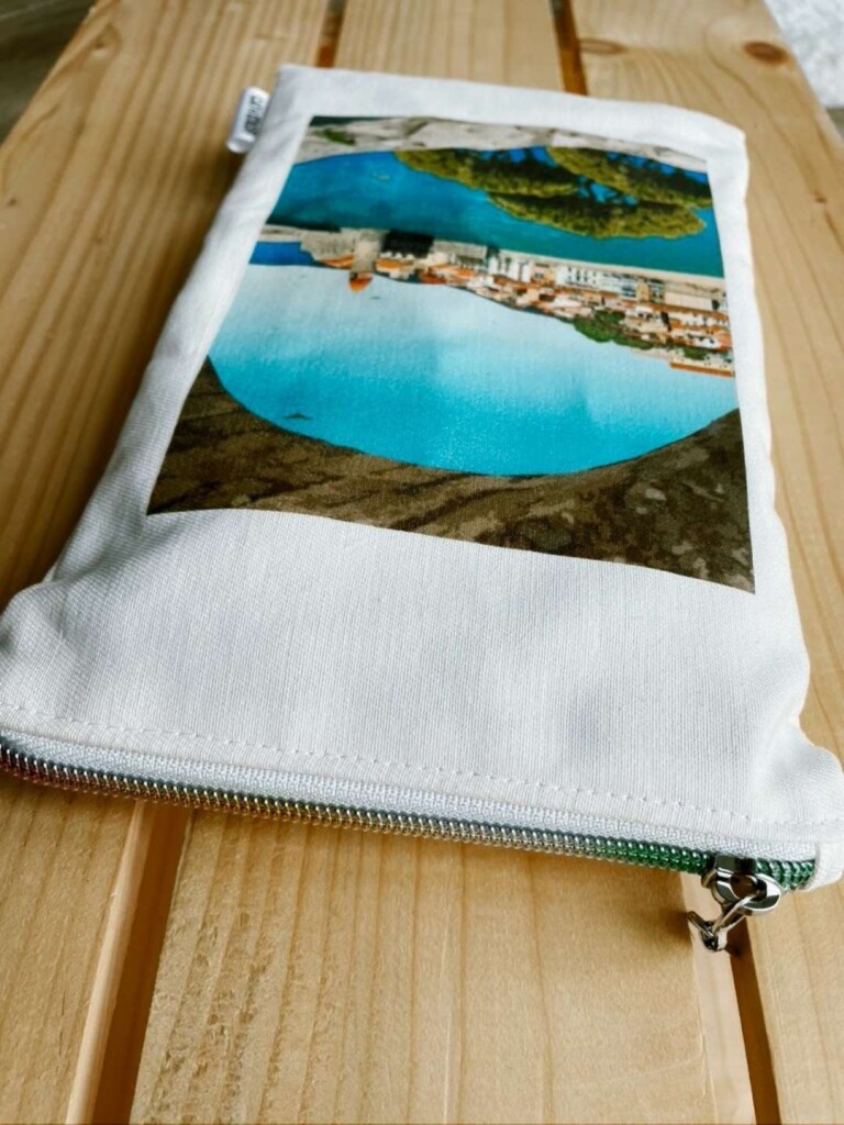 Foliove - Pochette en tissu Collioure Village