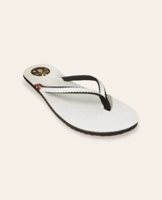 Couleur Tong - Tong Cuir Grainé BB Blanc