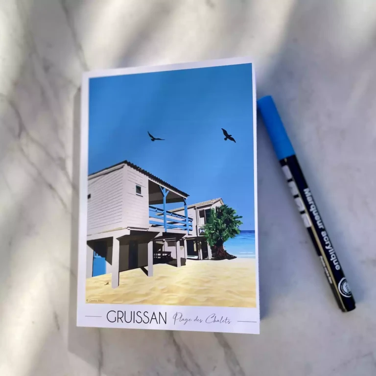 Bloc notes Gruissan maisons sur pilotis 2 Foliove - Bloc Notes Gruissan Maisons sur pilotis