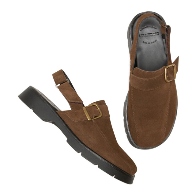 KLEMAN - Sandals CAMBUSE V Marron