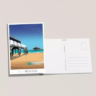 Foliove - Carte postale Cabanes Tchanquées – Bassin d’Arcachon