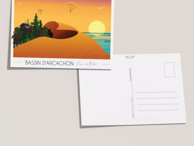 Foliove - Carte postale Dune du Pilat - Bassin d'Arcachon