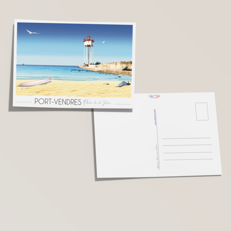 Foliove - Carte postale Port Vendres - Phare de la Jetée