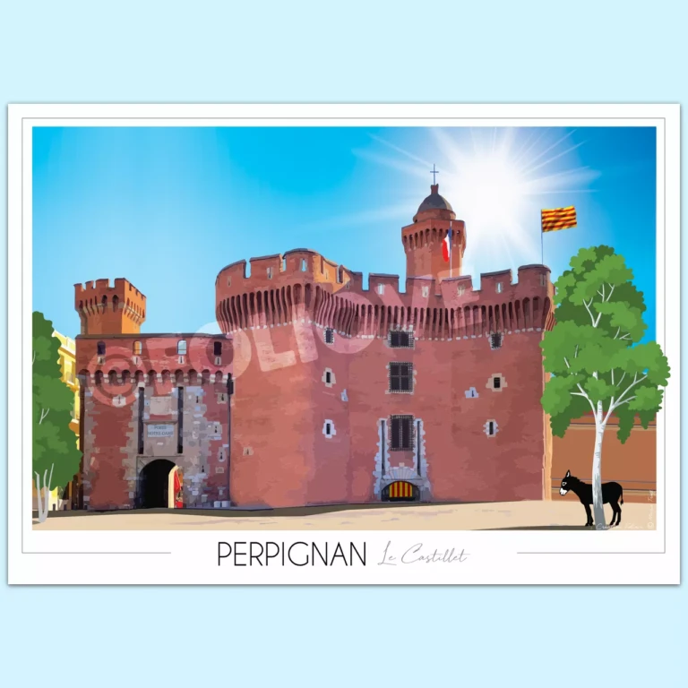 Foliove - Affiche Perpignan Castillet
