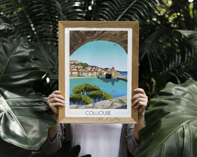 Foliove - Affiche Collioure village de pêcheurs