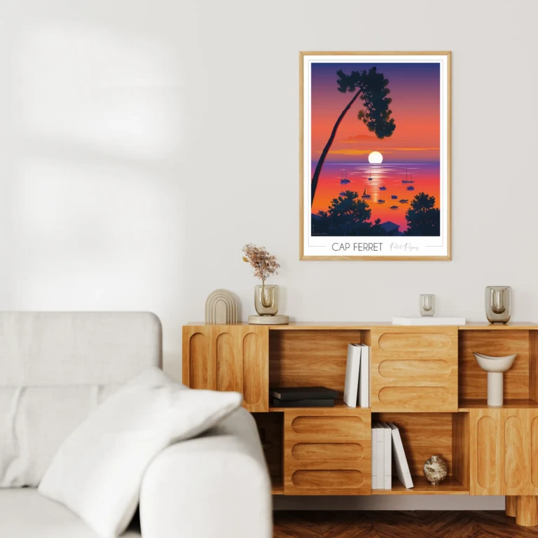 Foliove - Affiche Cap Ferret Petit Piquey