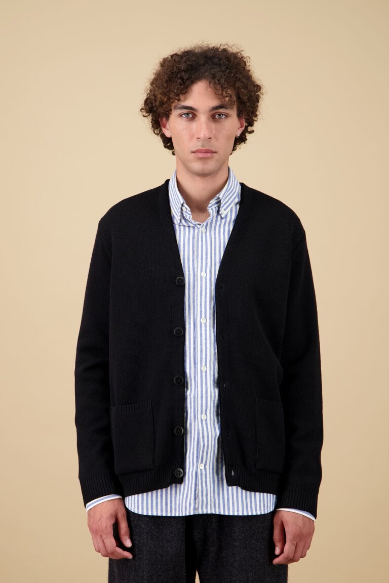 Nitto Knitwear - Cardigan Youri - Noir
