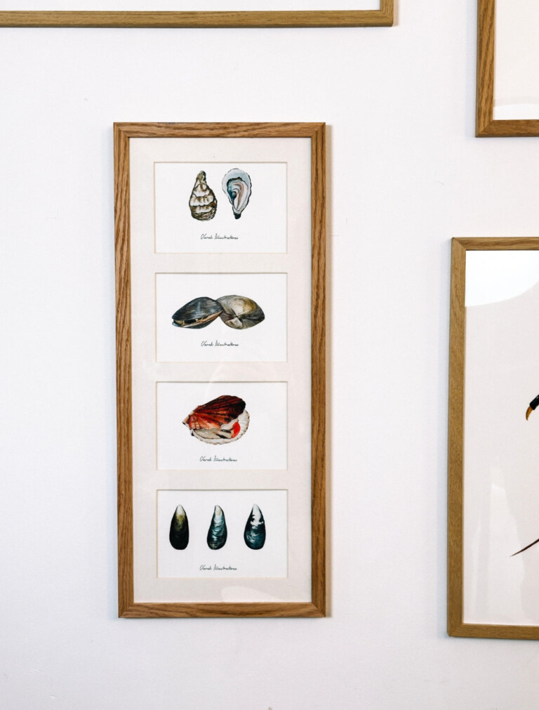 Designsanstitre 52 varek.illustrations - Quatuor 20x50 cm : Le plateau de fruits de mer