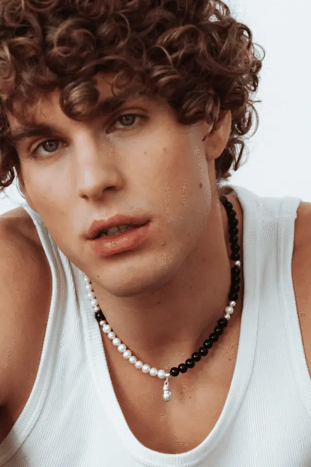 NEIJE - Collier Fight Perles d’eau douce et Onyx