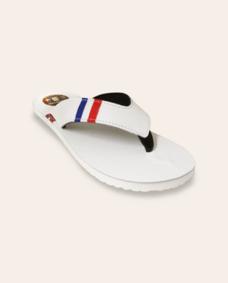 Couleur Tong - Tong Cuir FRANCE Blanc