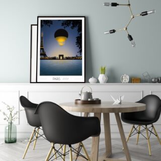 Foliove Affiche Paris vasque olympique mur