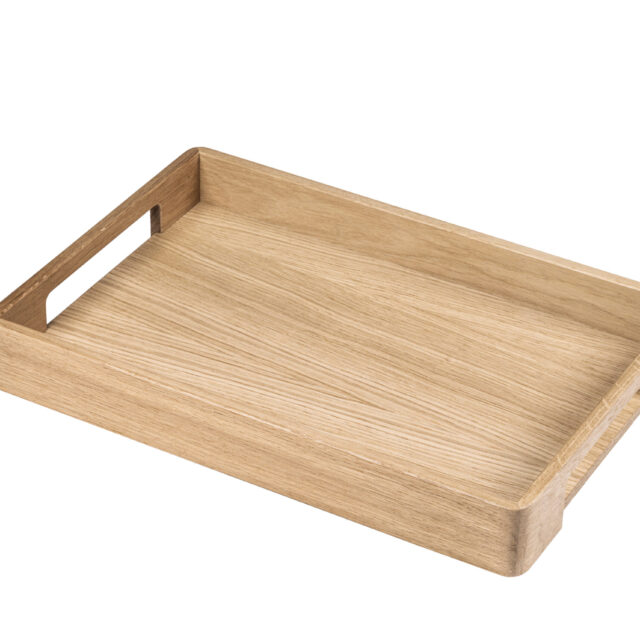 Manufacture Jacquemin - Plateau à poignées en chêne massif - Moyen modèle