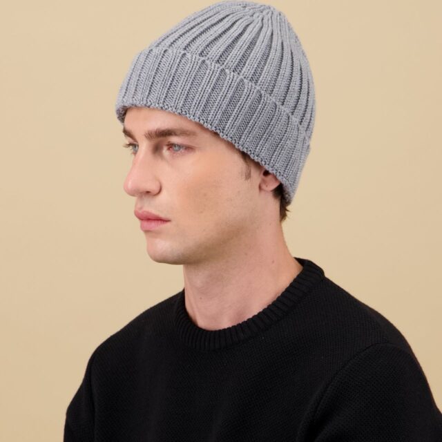 Nitto Knitwear - Bonnet Haig - Gris Moyen