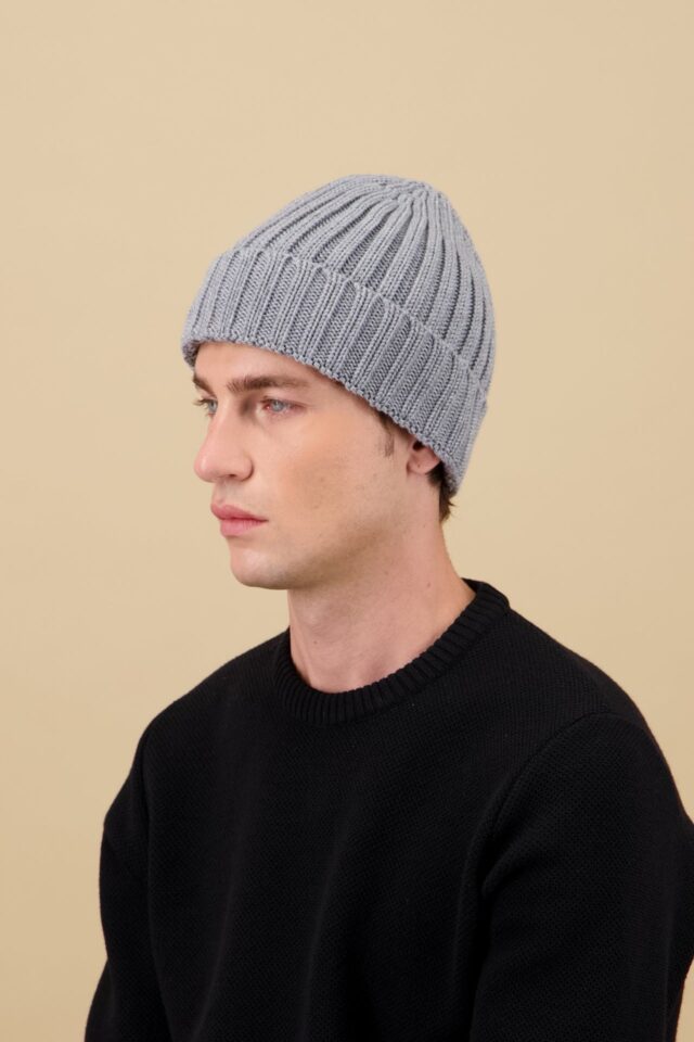 Nitto Knitwear - Bonnet Haig - Gris Moyen