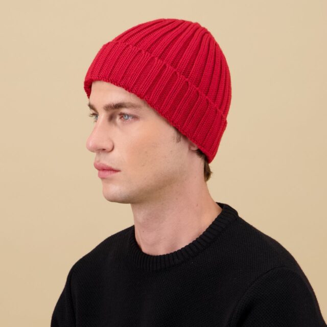 Nitto Knitwear - Bonnet Haig - Rouge