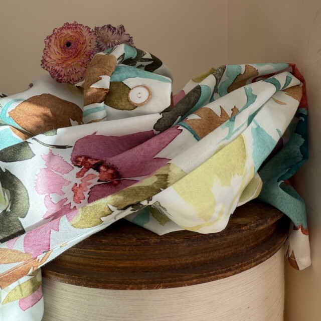 Quintessence - Blouse Isabeau - satin de coton Aquarelle