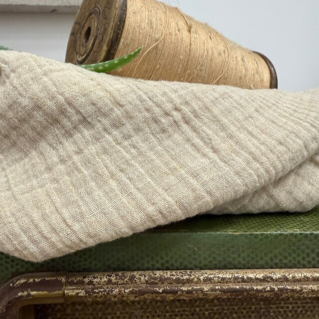 Quintessence - Blouse Naomie - double gaze de coton ficelle chiné