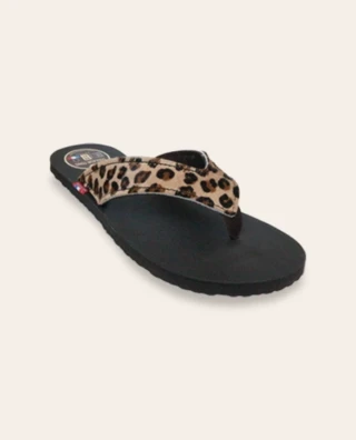 Couleur Tong - Tong Cuir LEO Noir