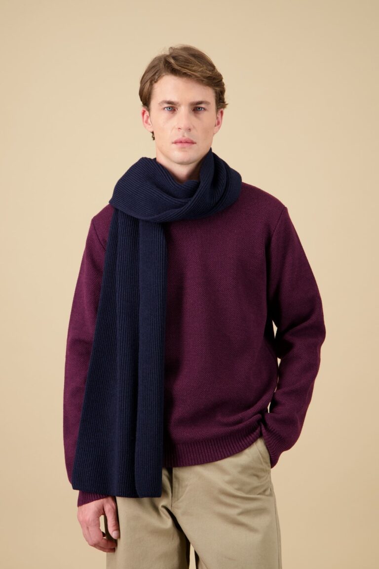 Nitto Knitwear - Echarpe Loris - Marine